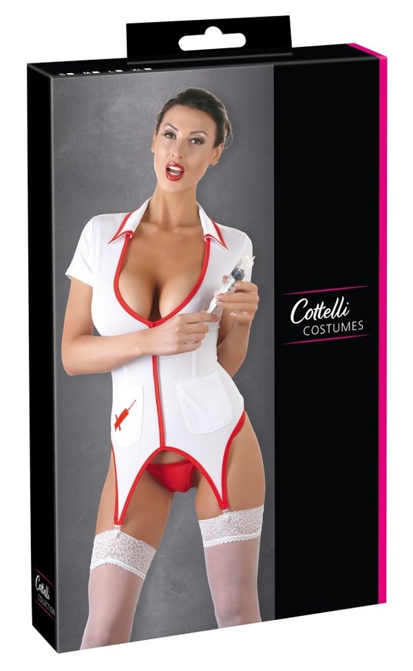 Cottelli Kostüme - Krankenschwestern Strapshemd Kostüm
