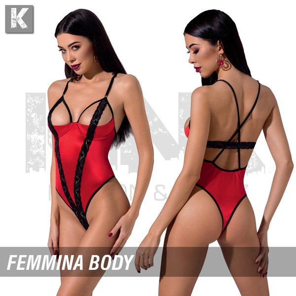 Passion Erotic Line - Femmina Body - roter Stringbody Devil Collection