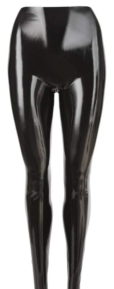 Hautenge Leggings Strumpfhose aus glänzendem Latex - Größe M