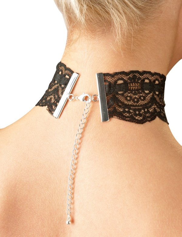 Halsband mit mehrfach verstellbarem Karabiner - Cottelli Accessoires